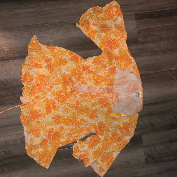 Orange tie romper - Picture 2 of 2